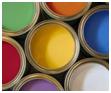 Can of Paint in Different Colors